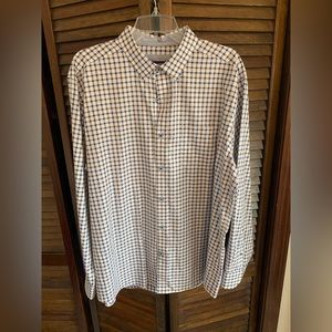 Johnson and Murphy long sleeve dress button down plaid